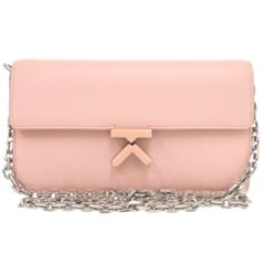 未使用 ケンゾー チェーンウォレット FA62PM318L24 レザー ピンク ショルダーバッグ 0591 KENZO