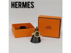 HERMES　エルメス　スカーフリング　スカーフ留め  ゴールド　美品