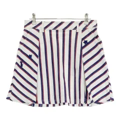 サイズ：9 LE COQ GOLF ルコックゴルフ  スカート ストライプ柄 ホワイト系 [240101460488] ゴルフウェア レディース ストスト