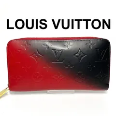 ルイヴィトン ジッピーウォレット ヴェルニ モノグラム レッド ブラック 長財布 ジッピーウォレット モノグラム・ヴェルニ グリヨット【ルイ