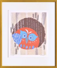秋山巌 陽のまぶしく フクロウ 木版画 - メルカリ