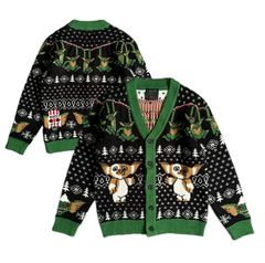 希少 GREMLiNS グレムリン ギズモニットカーディガン アグリーセーター