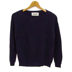 ロペ ニット セーター 長袖 ブランド トップス レディース Mサイズ ネイビー ROPE' 【中古】