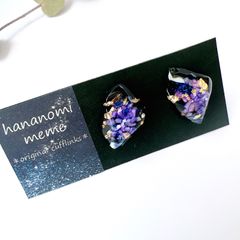 藤カラーのカフリンクス(ハンドメイド)
