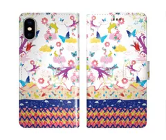 [iPhone11 Pro Max] iPhone15 ケース スカラー スマホケース 手帳型 iPhone16 ケース iPhone 16 15 14 13 SE 第3世代 第2世代 スマホカバー 全機種対応 手帳 ScoLar メルヘン 馬 蝶 フラワー 