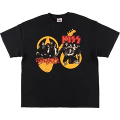 古着 TENNESSEE RIVER AEROSMITH エアロスミス KISS キッス バンドTシャツ バンT メンズXXL相当/eaa536026