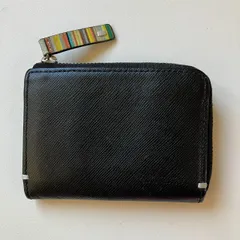 ポールスミス　Paul Smith コインケース　パスケース　ジップストローグレイン1 ブラック