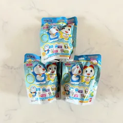 新品 ドラえもん バスボール 3個セット 入浴剤 バンダイ びっくらたまご フィギュア 人形