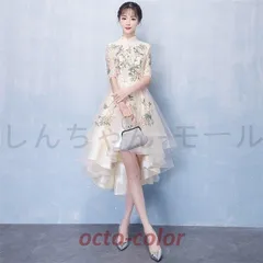 【新品未使用】パーティードレス パーティドレス レース ドレス 結婚式 ワンピース ワンピ 袖あり ミディアムドレス 二次会 お呼ばれ ウエ