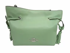 コーチ COACH 美品 アンディ クロスボディ 2WAY ショルダー ハンド レザー 黄緑 ライトグリーン ■GY14のサムネイル