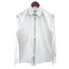 バーニーズニューヨーク BARNEYS NEW YORK ステンカラーシャツ 長袖 M アイボリー 白 ホワイト /AUのサムネイル