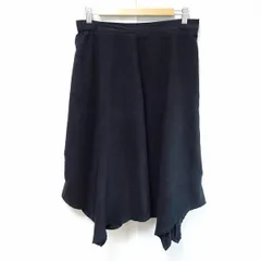 #wnc SALE ローズティアラ Rose Tiara スカート 42 黒 スエード調 ロング フレア アシンメトリー 大きいサイズ レディース [752115]