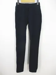 プラステ PLST 20020801 ロング丈 スキニーパンツ レギパン 0 紺系 ネイビー 無地 ウエストゴム ストレッチ