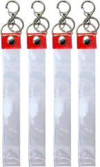 IMPACT 온라인 실버 테이프 홀더 수납 케이스 보관 커버 라메 키 홀더 4 개 (레드, 45cm)
