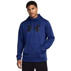 【送料無料】 アンダーアーマー メンズ パーカー・スウェット フーディー アウター Armour Fleece Big Logo Hoodie Tech Blue/Black