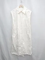 ◇ Θ SLY スライ コットン100% ロングベストジャケット サイズF アイボリー系 レディース E  【1503060016442】