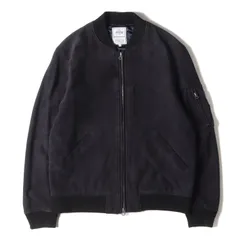 BEAMS ビームス ジャケット サイズ:M ゴート スウェード レザー ジップ ブルゾン ネイビー 紺 アウター フライト ミリタリー【メンズ】のサムネイル