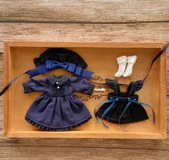 JANAYA ハンドメイド　オビツ11服　紺色メイド服　4点セット　翌日発送