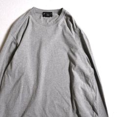 美品】ツキドットエス 長袖 Tシャツ コットン クルーネック 日本製 灰
