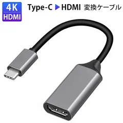 USB Type C to HDMI 変換ケーブル 交換ケーブル USB-C HDMI 4K出力 設定不要 簡単接続 映像出力 音声出力 TV モニター プロジェクター 互換性 iPhone16/15シリーズ 【cable-069】【★A】