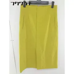 ◇ fredy emue フレディエミュ バックジップ ロング ナロー スカート サイズ38 イエロー レディース  【1108270008845】のサムネイル