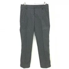 【超美品】プーマ パンツ 黒×白 格子柄 ストレッチ メンズ M ゴルフウェア PUMA