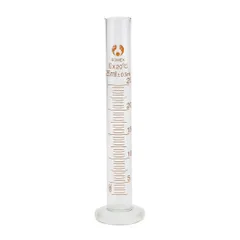 新品 ガラス製 25ml サンプラ ケミカルメスシリンダー 研究用容器 計量器