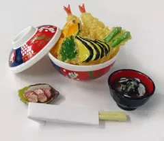 【中古】食玩 トレーディングフィギュア 4.天丼 「ぷちサンプルシリーズ 満喫 和食処」 