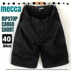 mecca メッカ★リップストップコットン/カーゴクロッドパンツ/ショート★ビッグサイズ/w40/104cm  #2505M041