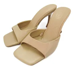 ザラ パンプス ミュール スクエアトゥ シューズ 靴 レディース 37サイズ ベージュ ZARA 【中古】