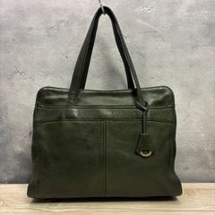 希少カラー バーニーズニューヨーク トートバッグ レザー グリーン 
