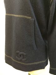 CHANEL　シャネル　ココマーク　ネイビー　ニット　カシミヤ　セーター　トップス