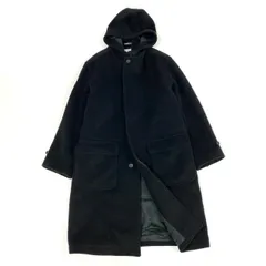 13h29 《美品》Paul Smith ポールスミス フーディーウールコート ロングコート アウター ジャケット Lサイズ ブラック メンズ 男性用のサムネイル
