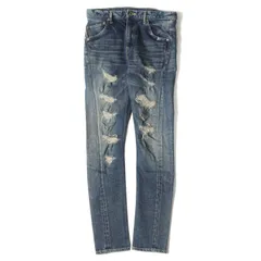 【美品】BACKLASH ストレッチコットン セミサルエルパンツ L ブルー 美品】BACKLASH ストレッチコットン セミサルエルパンツ L ブルー