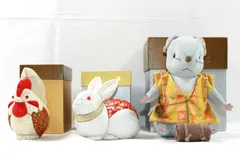 未使用　瀧村美術織物　干支　置物　ぬいぐるみ　3点まとめ売り Amazon.co.jp: 龍村美術織物 干支人形ぬいぐるみ 置物 子 寅 未