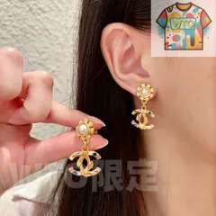 【今日特価】Chanel 中古アルファベットピアス！送料無料 限定優惠