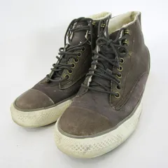 ディーゼル レザースニーカー ハイカット ブランド シューズ 靴 メンズ 25.5サイズ ブラウン系 DIESEL 【中古】