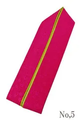 重ね衿 振袖 訪問着 色無地 正絹 小桜 リバーシブル 赤紫 × 黄緑 No,5