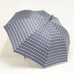 美品未使用タグ付き　Aquascutum 晴雨兼用長傘　チェック柄　紳士　メンズ 美品未使用タグ付き Aquascutum 晴雨兼用長傘 チェック柄 紳士