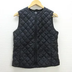 D■ユニクロ/UNIQLO キルティング ユニクロ ウルトラライトダウンベスト/インナーダウン 【XL】黒/LADIES/30ｐ【中古】■