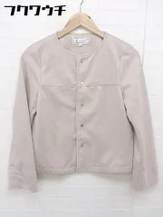◇ ROPE PICNIC ロペピクニック 長袖 ノーカラー ジャケット サイズ36 ピンクグレー レディース 【中古】 【1105120011710】
