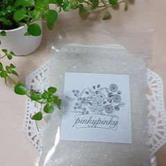 バスソルト うす緑色 クレイ入りバスソルト ハンドメイド　150g