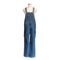 【新品】SUPREME シュプリーム S メンズ パンツ オーバーオール 22AW Cargo Denim Overalls Washid Blue カーゴデニムオーバーオールウォッシュドブルー 新品 古着