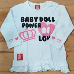 225 90cm ベビードール BABY DOLL女の子長袖 T シャツ 美品