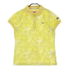 サイズ：0 MASTER BUNNY EDITION マスターバニーエディション  半袖ポロシャツ 花柄 イエロー系 [240001236879] ゴルフウェア レディース ストスト
