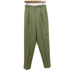 ロートレアモン パンツ ボトムス スラックス センタープレス ウール レディース Mサイズ カーキ LAUTREAMONT 【中古】