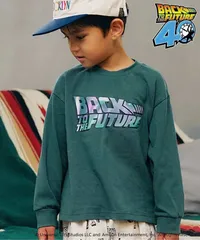 新品　F.O.KIDS（エフ･オー･キッズ） トップス 長袖Tシャツ　【バック・トゥ・ザ・フューチャー】長袖Tシャツ　100㎝　110㎝　120㎝　130㎝　140㎝　150㎝　160㎝　グリーン　長袖