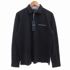 マックレガー マクレガー McGREGOR タグ付き ポロシャツ 長袖 ハーフジップ 刺繍 M 紺 ネイビー /UO