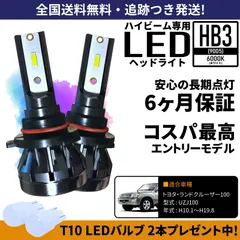 トヨタ ランドクルーザー100 UZJ100 ハイビーム HB3 LED ヘッドライト ホワイト 6000K 保証つき 高輝度 【RUNUP】のサムネイル