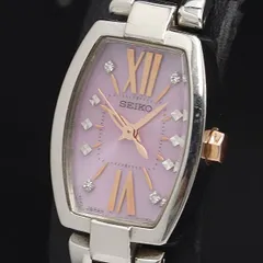 SEIKO セイコー ピンク文字盤 レディースソーラー クォーツ 限定品 4P